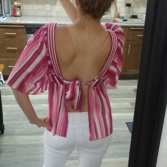 Backless Embroidered Top - Picture 2 of 5